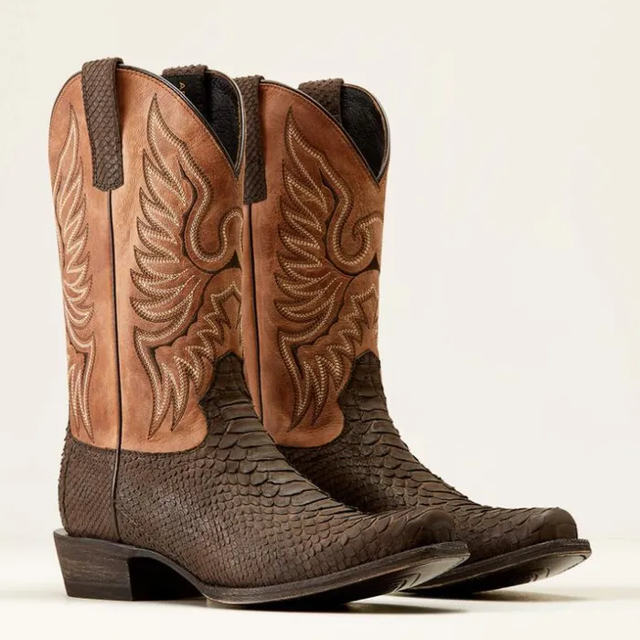 Western Boots Men Ariat Circuit High Stepper Python Cowboy Boot Chocolate Python Western Boots Men Ariat Circuit High Stepper Python Cowboy Boot Chocolate Python