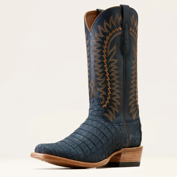 Western Boots Men Ariat Futurity Finalist Cowboy Boot Navy Sueded Caiman Bellypremium Denim Western Boots Men Ariat Futurity Finalist Cowboy Boot Navy Sueded Caiman Bellypremium Denim