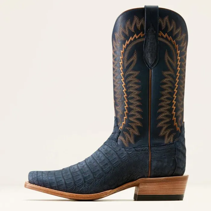 Western Boots Men Ariat Futurity Finalist Cowboy Boot Navy Sueded Caiman Bellypremium Denim Western Boots Men Ariat Futurity Finalist Cowboy Boot Navy Sueded Caiman Bellypremium Denim