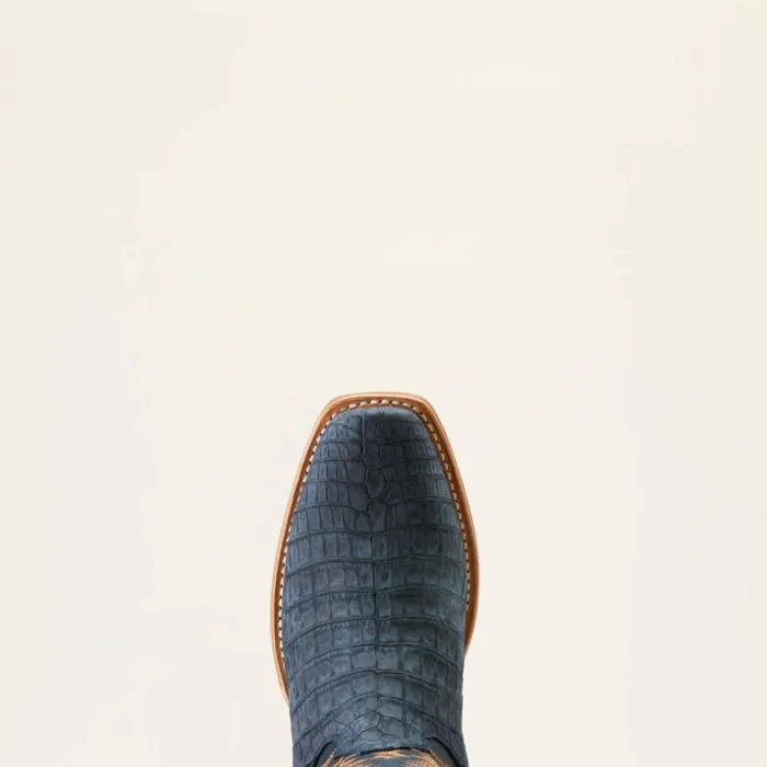 Western Boots Men Ariat Futurity Finalist Cowboy Boot Navy Sueded Caiman Bellypremium Denim Western Boots Men Ariat Futurity Finalist Cowboy Boot Navy Sueded Caiman Bellypremium Denim