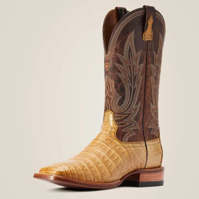 Western Boots Men Ariat Gunslinger Western Boot Honeycomb Caiman Belly