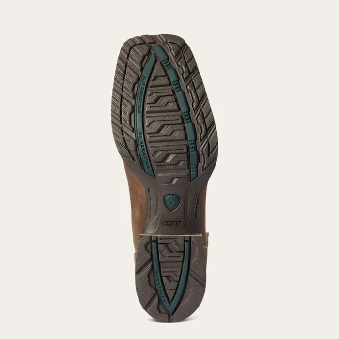 Western Boots Men Ariat Hybrid VentTEK Western Boot Distressed Brown