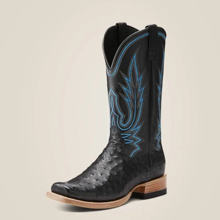 Western Boots Men Ariat Relentless All Around Western Boot Black Full Quill Ostrich Western Boots Men Ariat Relentless All Around Western Boot Black Full Quill Ostrich