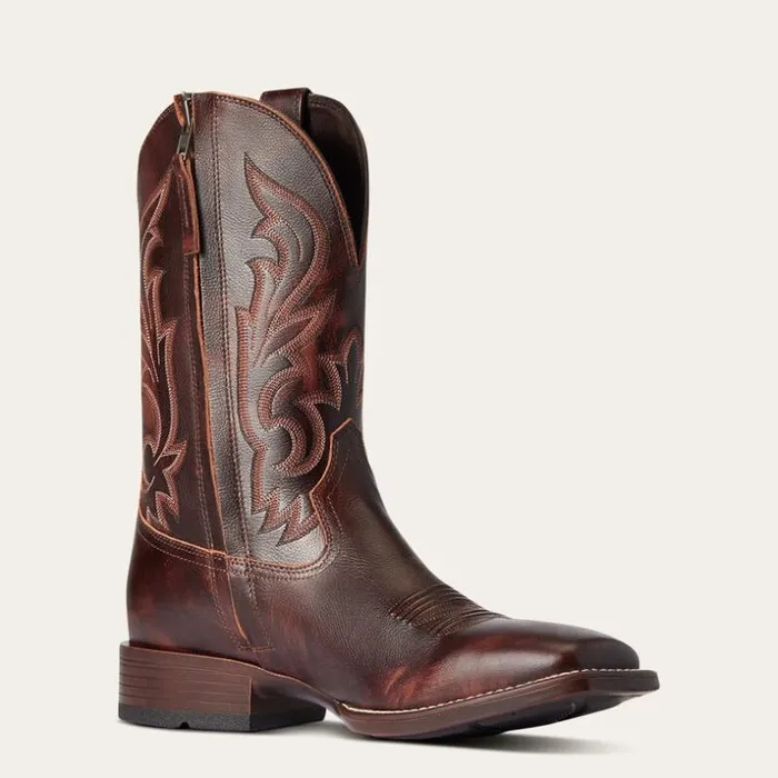 Western Boots Men Ariat Slim Zip Ultra Western Boot Hand Stained Red 8211 Brown Western Boots Men Ariat Slim Zip Ultra Western Boot Hand Stained Red 8211 Brown