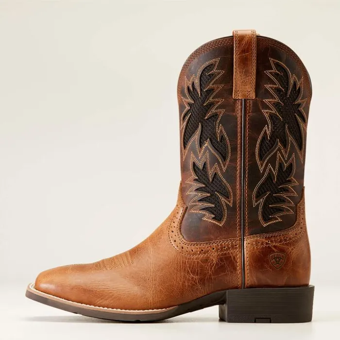 Western Boots Men Ariat Sport Cool VentTEK Western Boot Dark Tan Western Boots Men Ariat Sport Cool VentTEK Western Boot Dark Tan