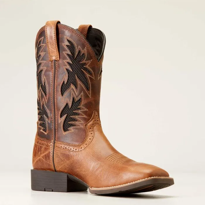 Western Boots Men Ariat Sport Cool VentTEK Western Boot Dark Tan Western Boots Men Ariat Sport Cool VentTEK Western Boot Dark Tan