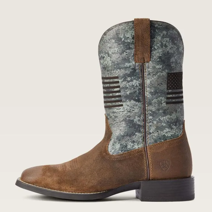 Western Boots Men Ariat Sport Flying Proud Western Boot Tumbleweed Taupe