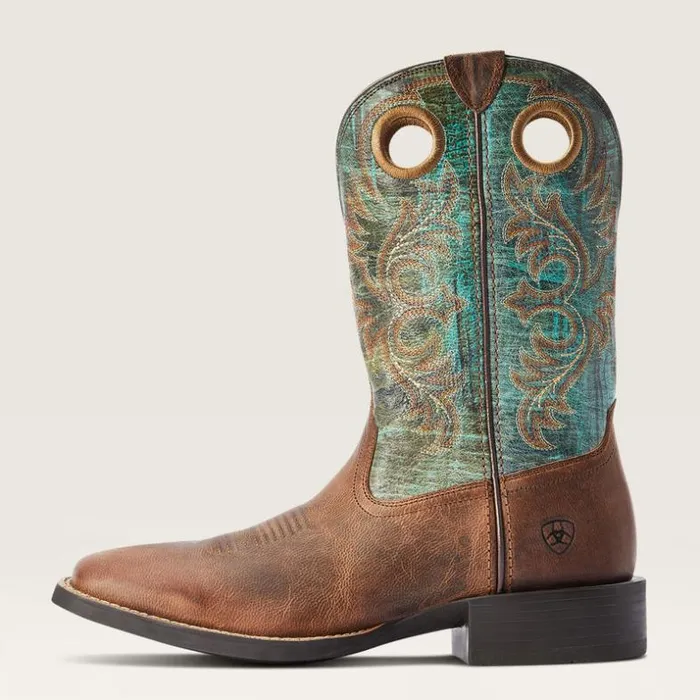 Western Boots Men Ariat Sport Rodeo Western Boot Loco Brown