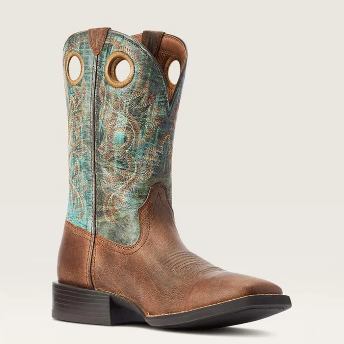 Western Boots Men Ariat Sport Rodeo Western Boot Loco Brown