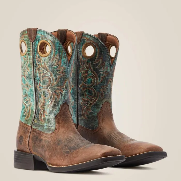 Western Boots Men Ariat Sport Rodeo Western Boot Loco Brown