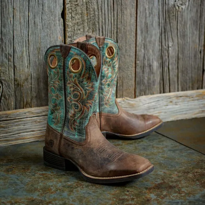 Western Boots Men Ariat Sport Rodeo Western Boot Loco Brown