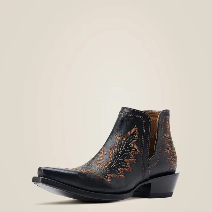 Western Boots Women Ariat Dixon Low Heel Western Boot Bohemian Black