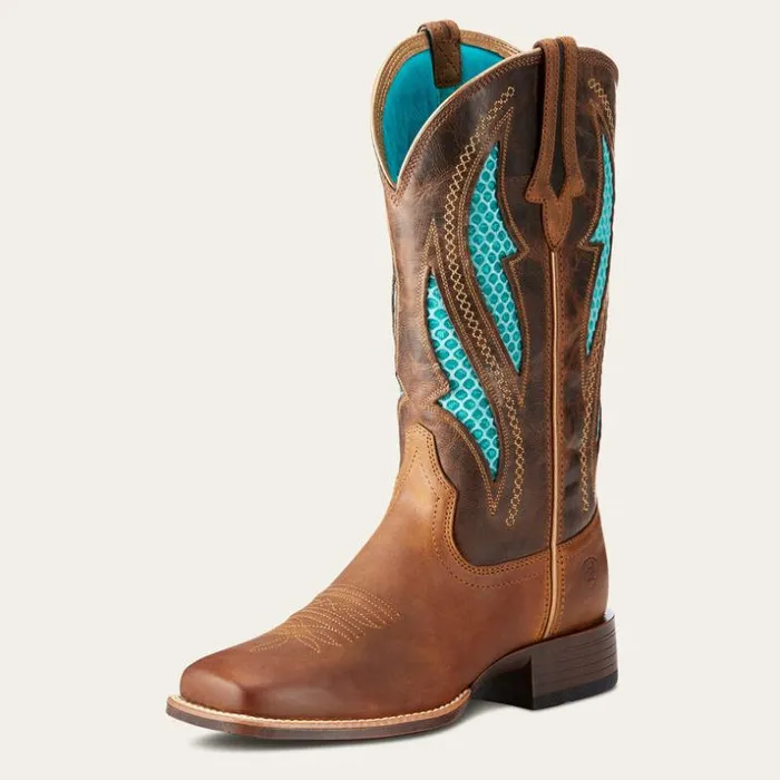Western Boots Women Ariat VentTEK Ultra Western Boot Distressed Brown