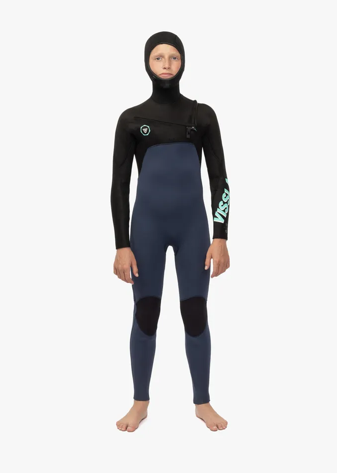 Wetsuits 7 Seas Boys 543 Full Hooded Chest Zip Wetsuit Dark Slate 8211 Vissla Youth