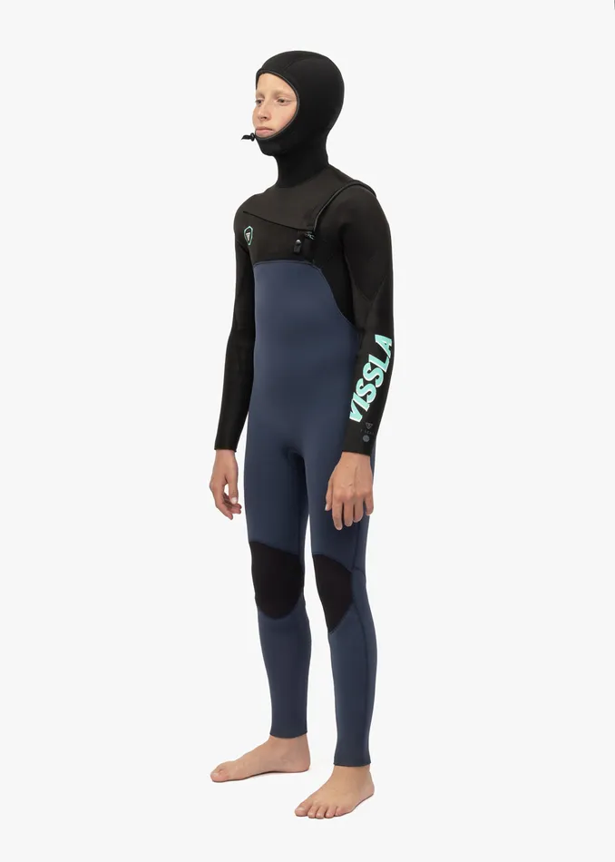 Wetsuits 7 Seas Boys 543 Full Hooded Chest Zip Wetsuit Dark Slate 8211 Vissla Youth Wetsuits 7 Seas Boys 543 Full Hooded Chest Zip Wetsuit Dark Slate 8211 Vissla Youth