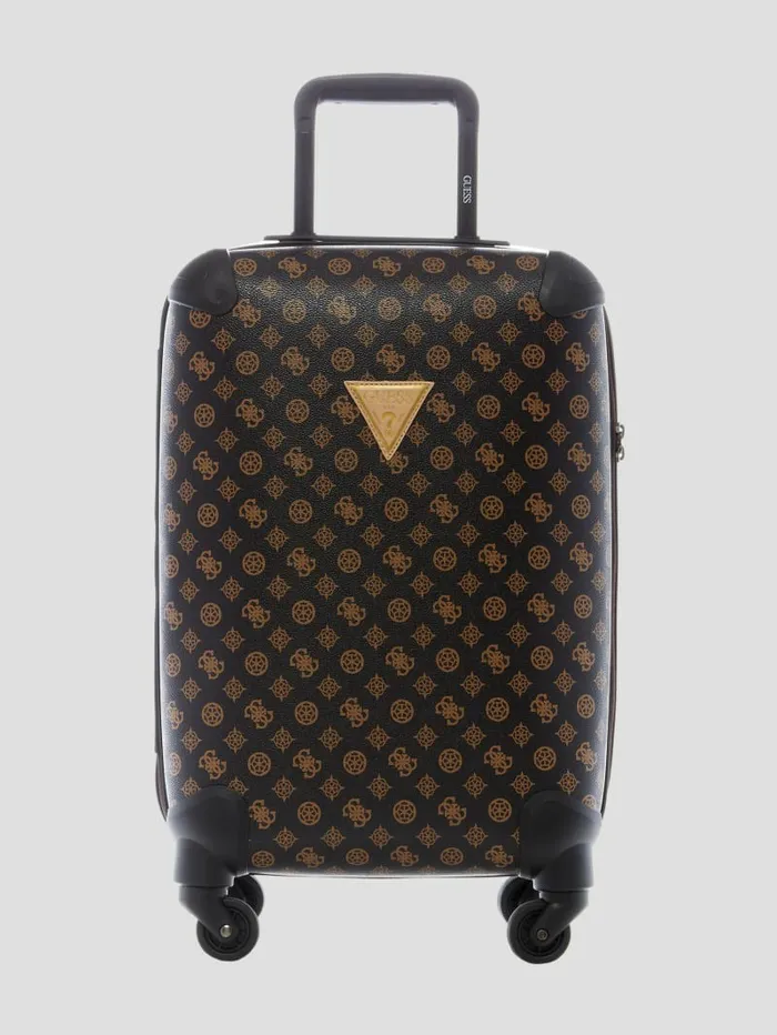 Wilder Peony logo 188243 4Wheel Suitcase Brown WomenMen Luggage and Travel Bags GUESS