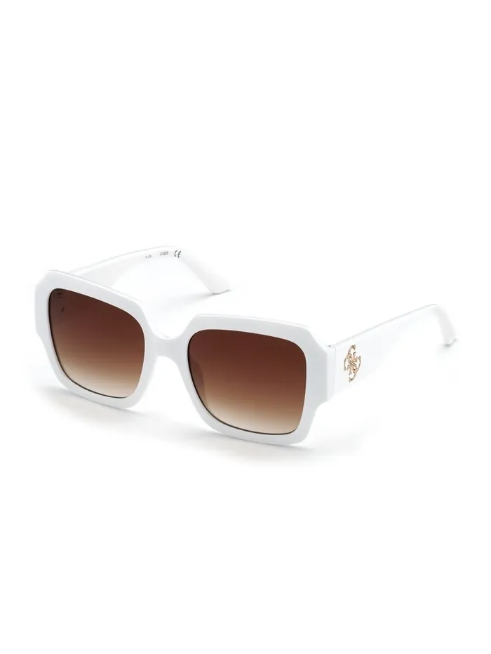 Women Addison Butterfly Sunglasses White Sunglasses GUESS