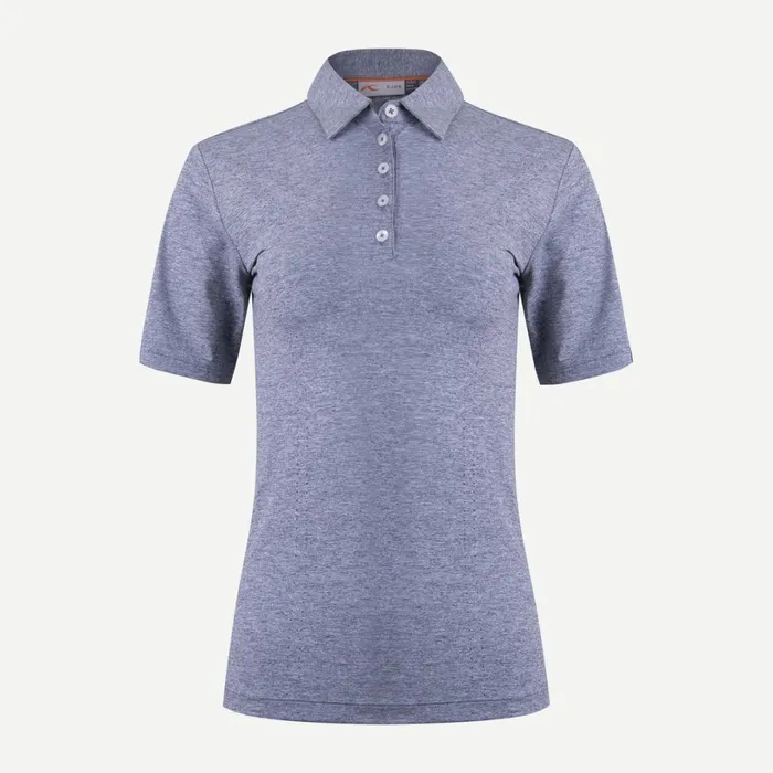 Women Ally Cooling Polo SS Steel Blue Melange KJUS Polos