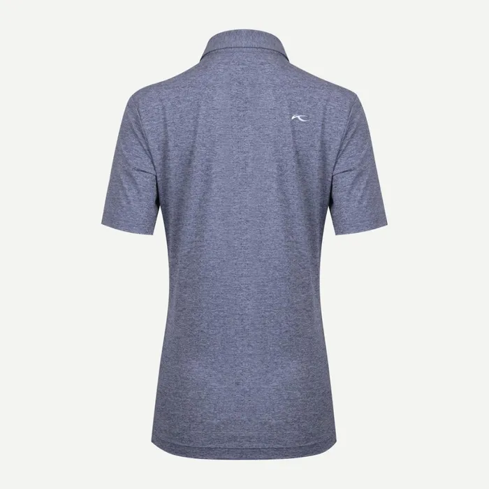 Women Ally Cooling Polo SS Steel Blue Melange KJUS Polos