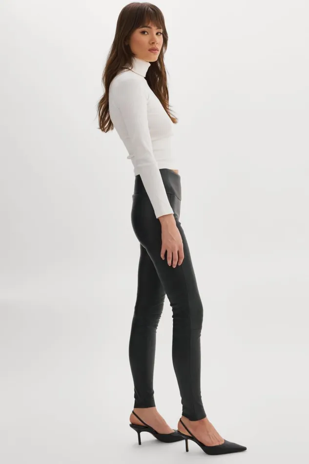 Women ANI Leather Leggings Black LAMARQUE Pants and Shorts Women ANI Leather Leggings Black LAMARQUE Pants and Shorts