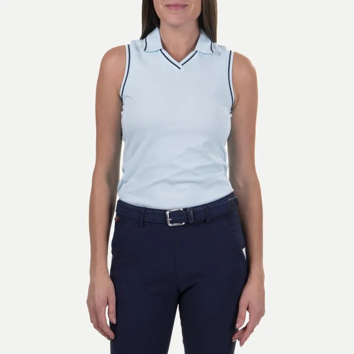 Women Bailey VNeck Polo SL Icy Blue KJUS Polos