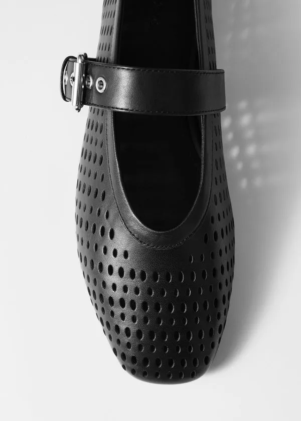 Women Ballerinas and Other Stories MaryJane Ballet Flats Black Women Ballerinas and Other Stories MaryJane Ballet Flats Black