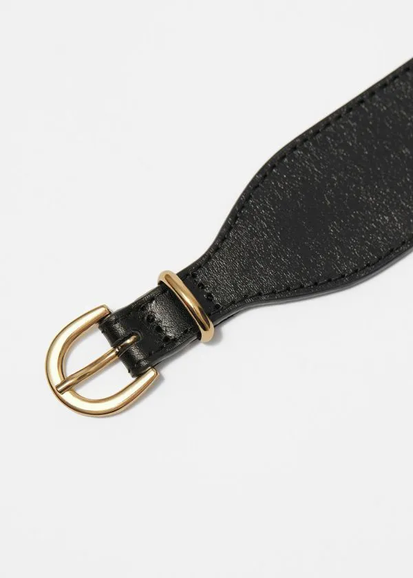 Women Belts and Other Stories Wide Waist Belt Black