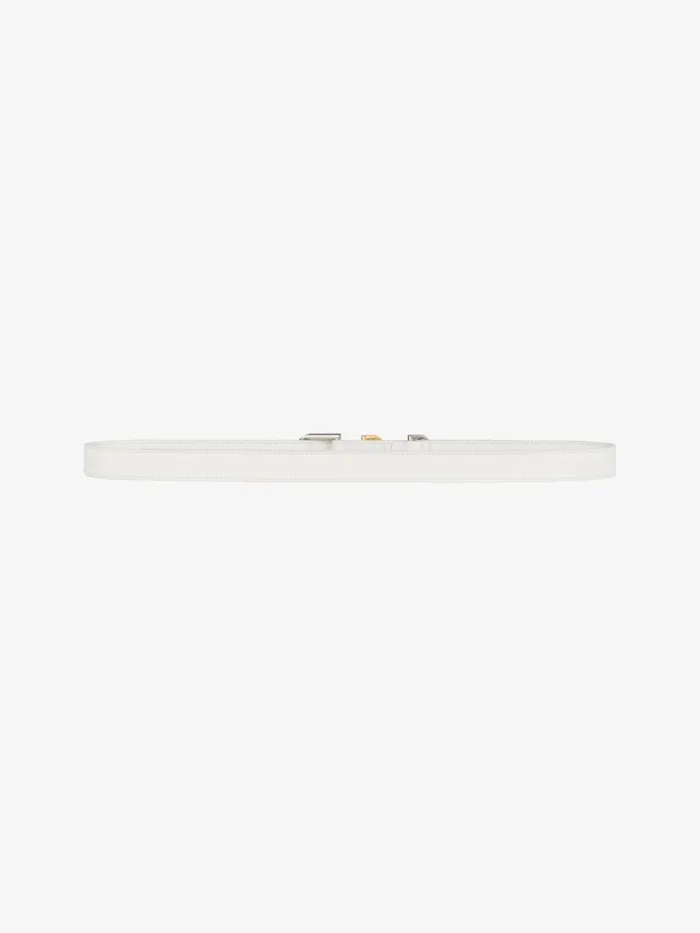 Women Belts Givenchy Voyou Belt In Leather Ivory Women Belts Givenchy Voyou Belt In Leather Ivory