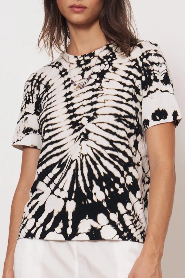 Women Black And Dirty White Boy Tee Raquel Allegra TShirts