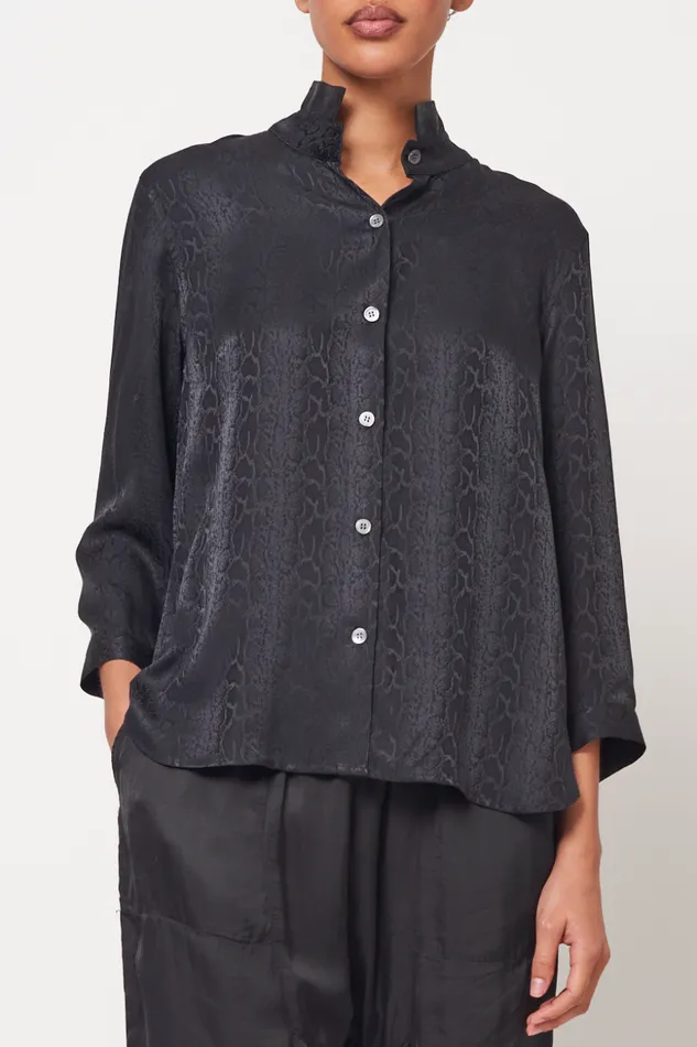 Women Black Lauren Blouse Raquel Allegra Tops