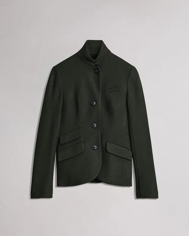 Women Blazers and Vests rag and bone Slade Wool Blazer Army GreenBlack