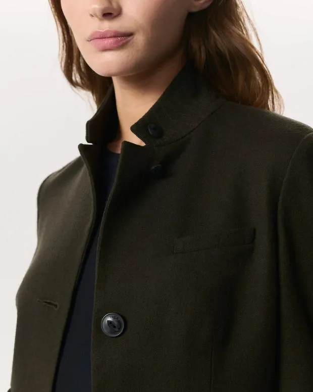 Women Blazers and Vests rag and bone Slade Wool Blazer Army GreenBlack