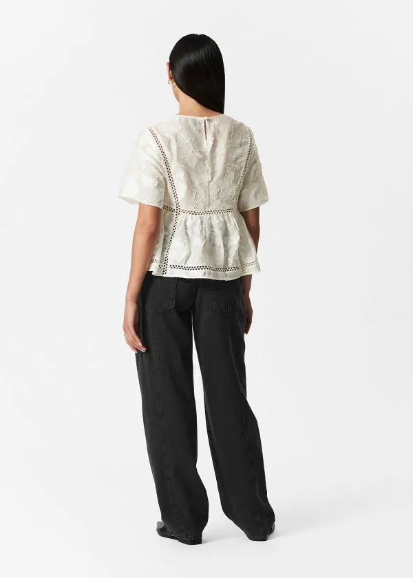 Women Blouses and Shirts and Other Stories Textured Top White