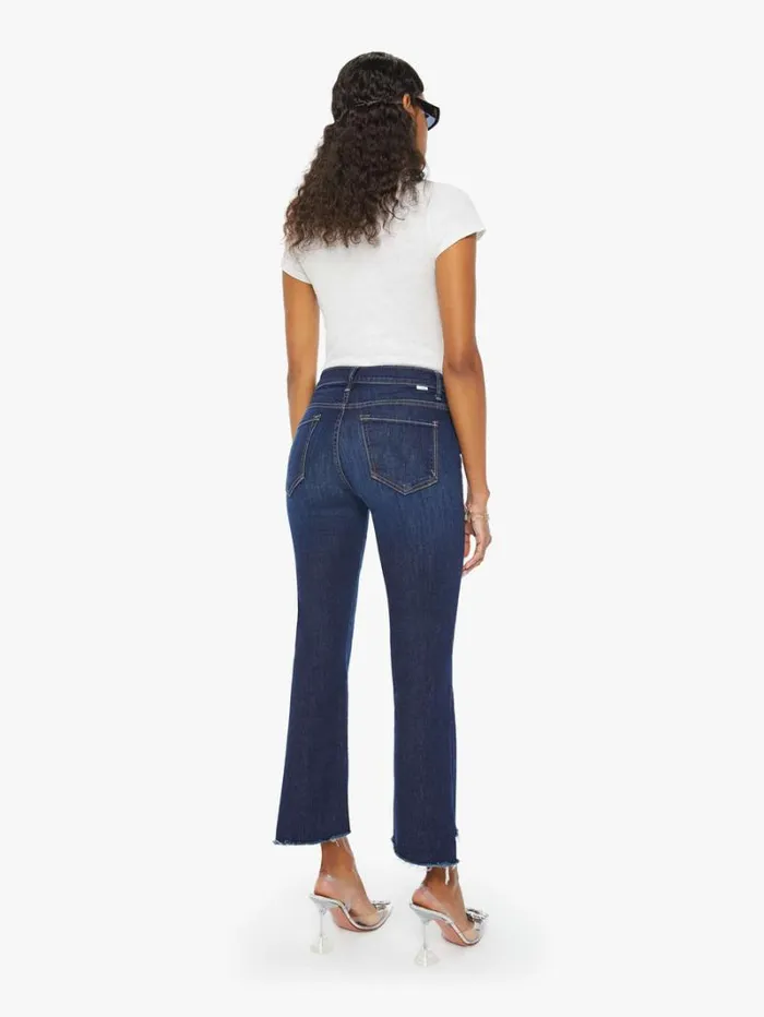 Women Bootcut Mother Denim The Insider Crop Step Fray Wash Off Limits