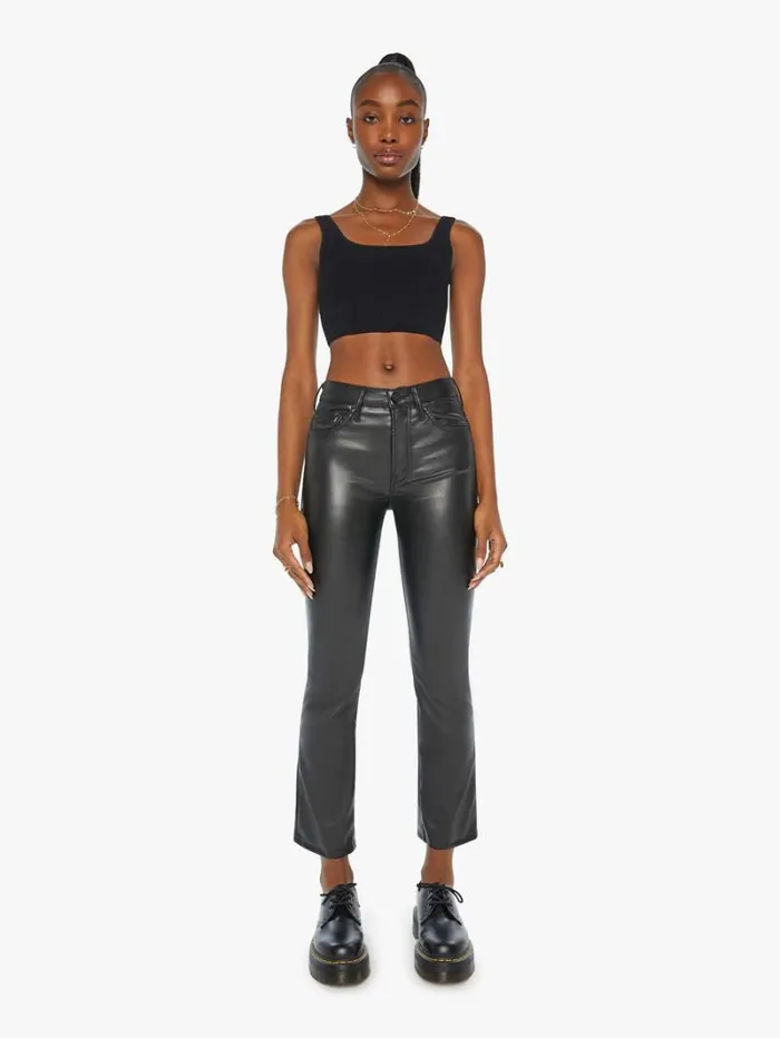 Women Bootcut Mother Denim The Insider Flood Black