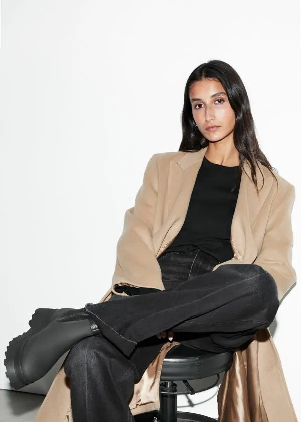 Women Boots and Other Stories Lined Leather Chelsea Boots Black