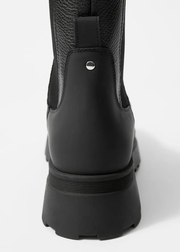 Women Boots and Other Stories Lined Leather Chelsea Boots Black