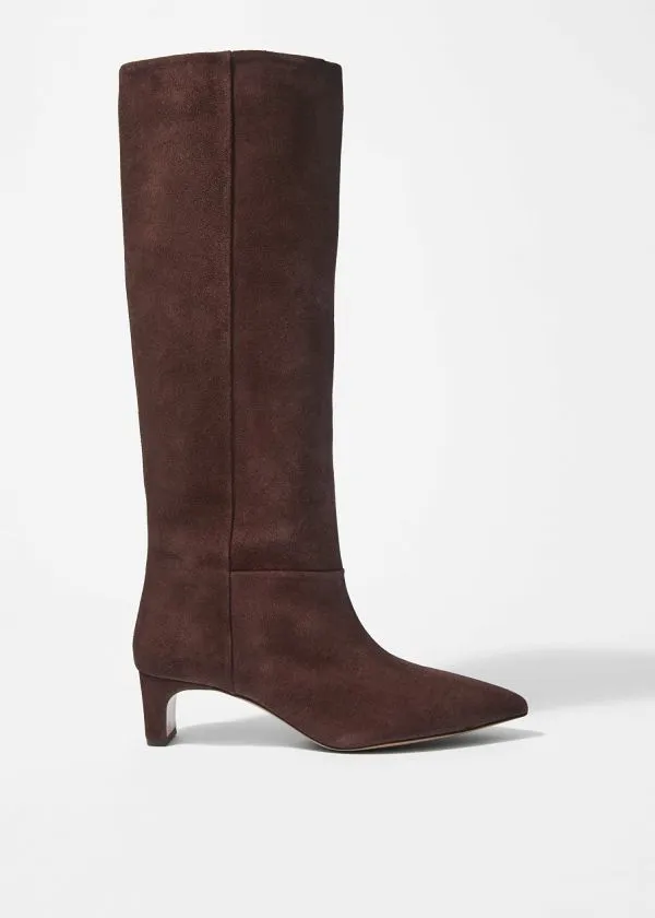Women Boots and Other Stories PointedToe KneeHigh Boots Brown