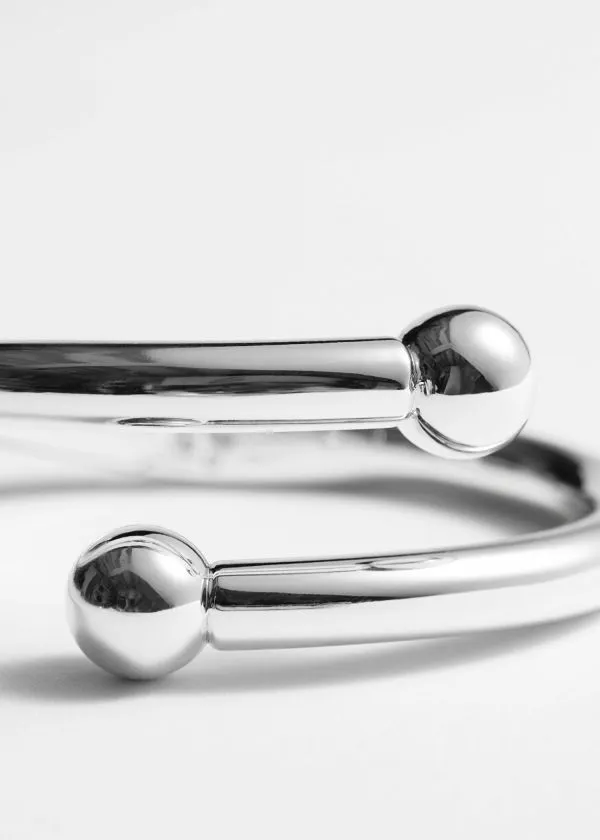 Women Bracelets and Other Stories Sleek Cuff Bracelet Silver