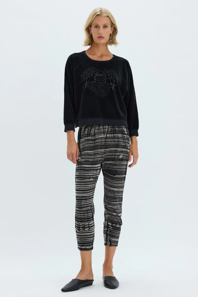 Women Brush Black Jezebel Pant Raquel Allegra Sweaters and Knits