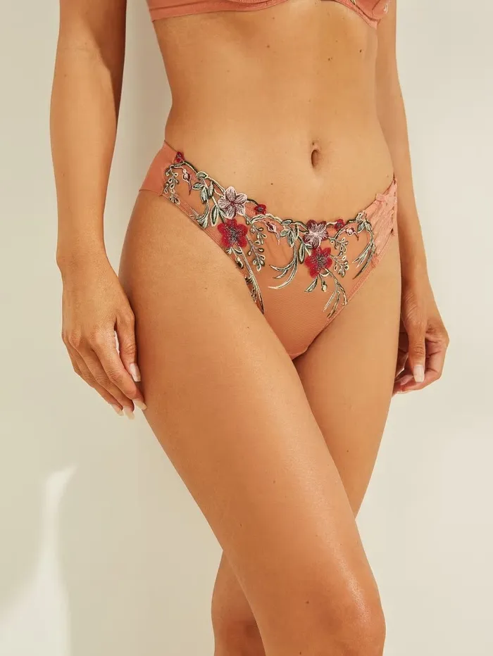 Women Carmen Mesh Thong Brickstone Intimates GUESS Women Carmen Mesh Thong Brickstone Intimates GUESS