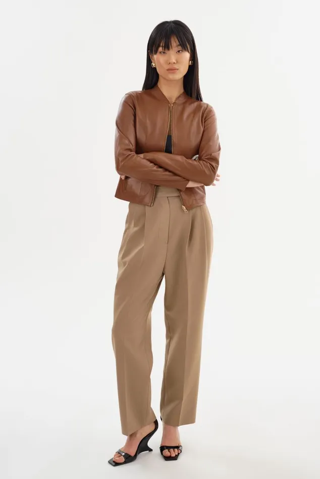 Women CHAPIN Reversible Leather Bomber Luggagegold LAMARQUE Bombers Women CHAPIN Reversible Leather Bomber Luggagegold LAMARQUE Bombers