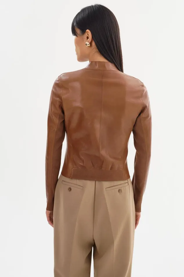 Women CHAPIN Reversible Leather Bomber Luggagegold LAMARQUE Bombers Women CHAPIN Reversible Leather Bomber Luggagegold LAMARQUE Bombers