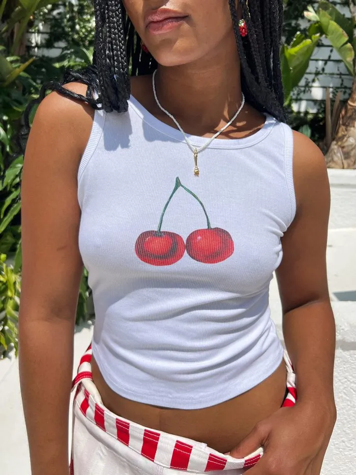 Women Cherry Tank Cherry Lisa Says Gah Tops