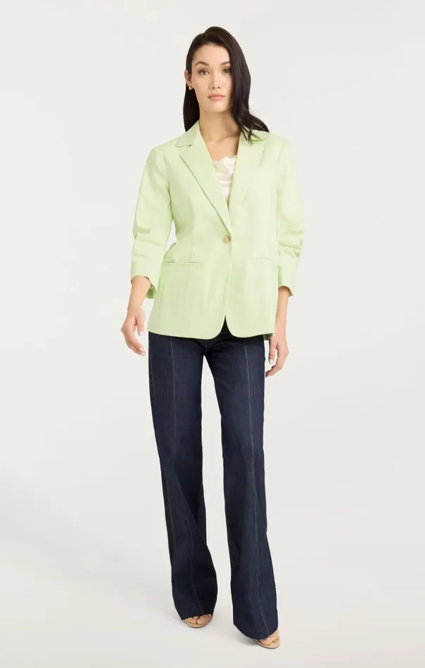 Women Cinq Sept Blazers Denim Khloe Blazer Pistachio