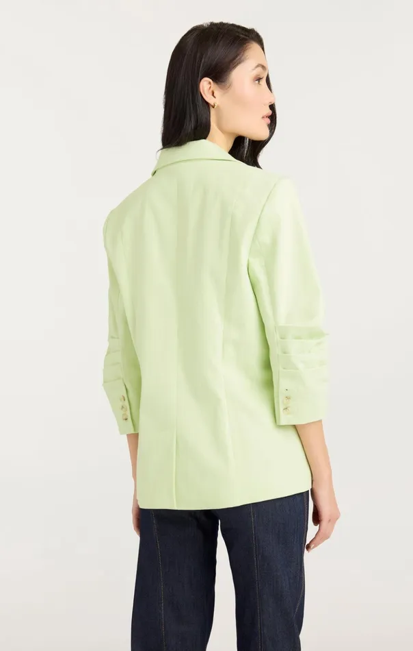 Women Cinq Sept Blazers Denim Khloe Blazer Pistachio