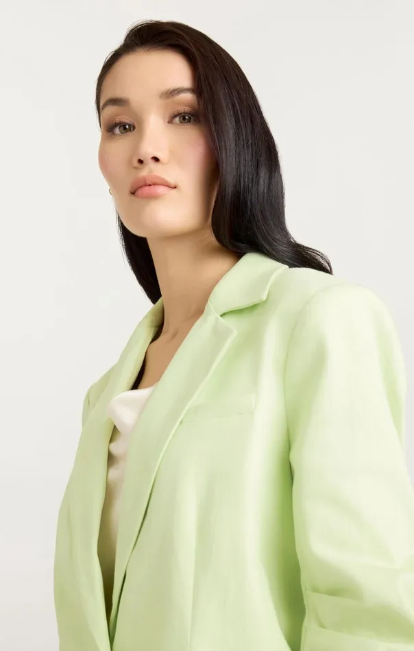 Women Cinq Sept Blazers Denim Khloe Blazer Pistachio