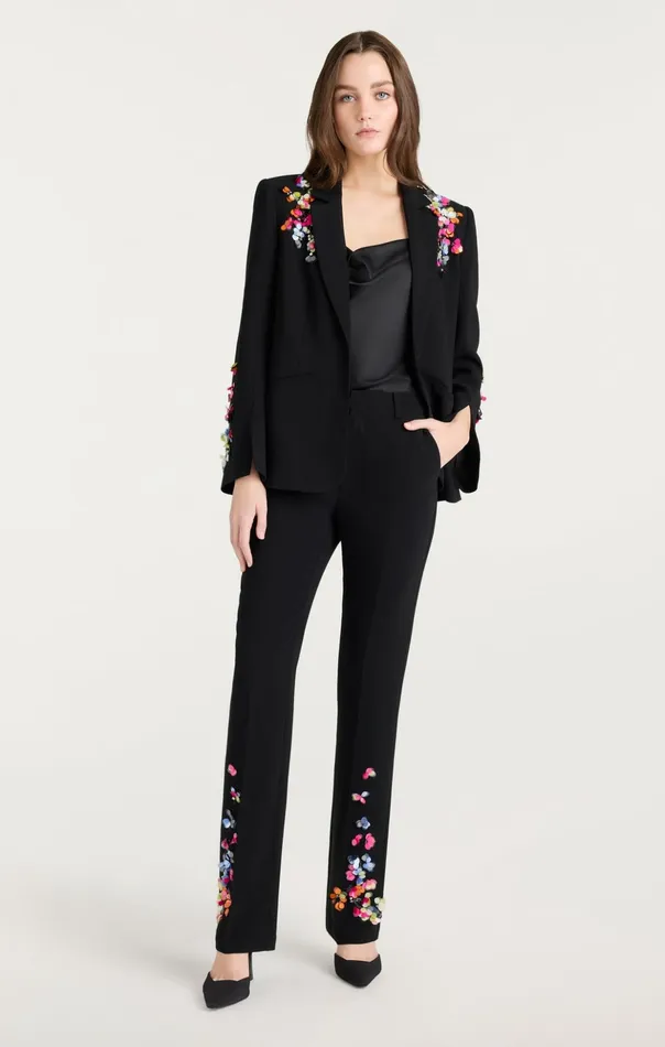 Women Cinq Sept Blazers Paillette Vines Cheyenne Blazer Blackmulti
