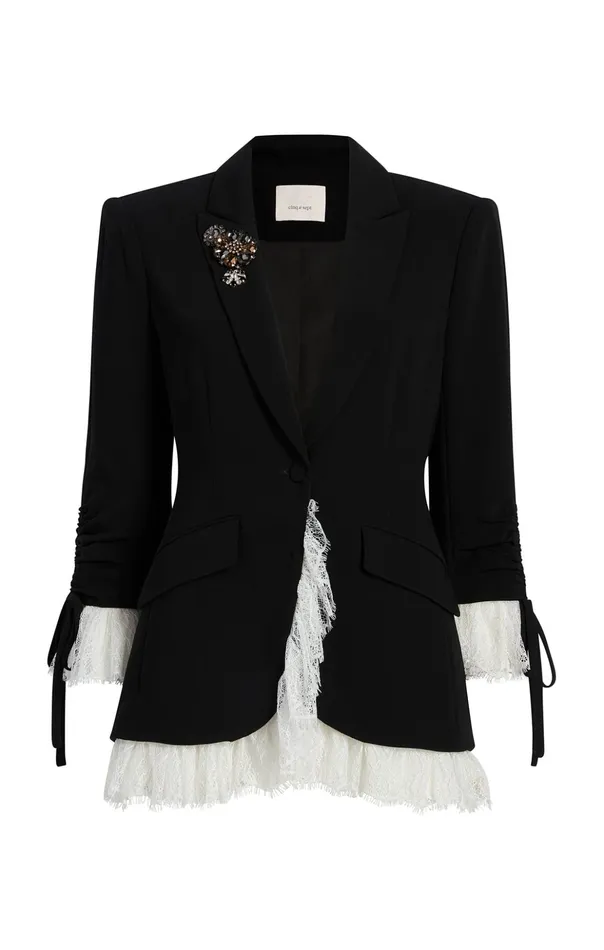 Women Cinq Sept Blazers Roxie Blazer Blackivory