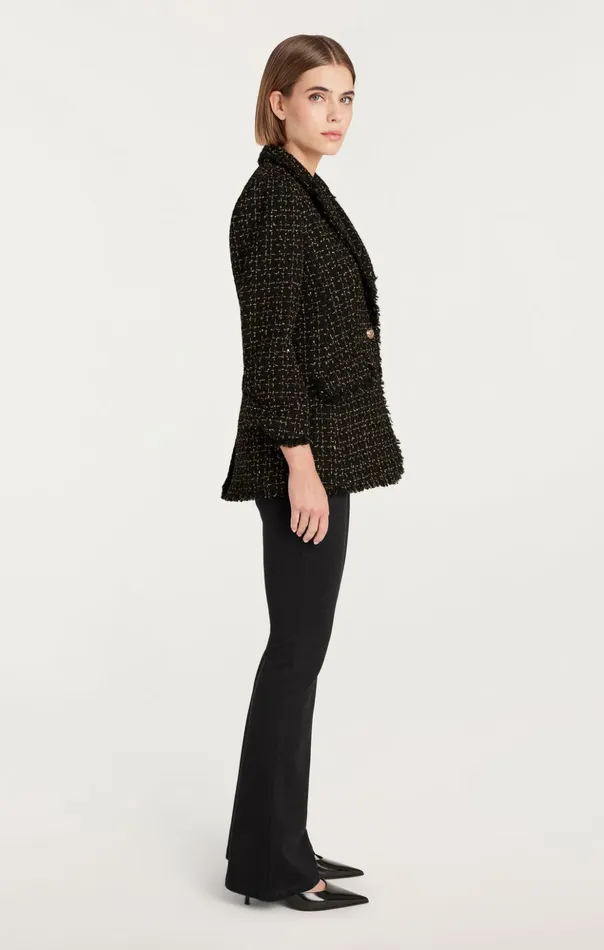 Women Cinq Sept Blazers Sylvie Boucle Khloe Blazer Blackgold